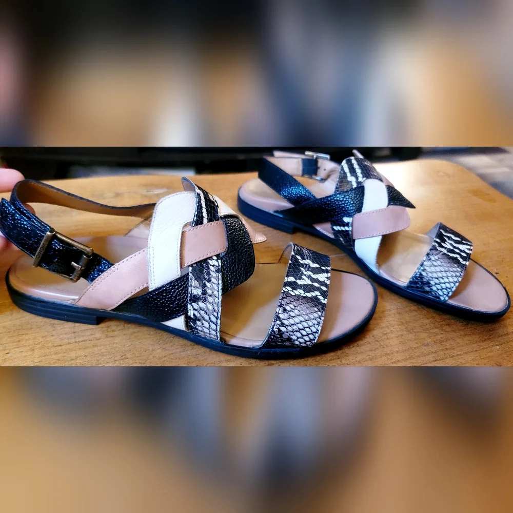 Vionic Citrine Kendra Leather Women's Slingback Sandals Sz 9 - Picture 2 of 14